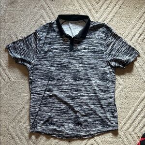 Under Armour Black and White Iso-Chill Polo